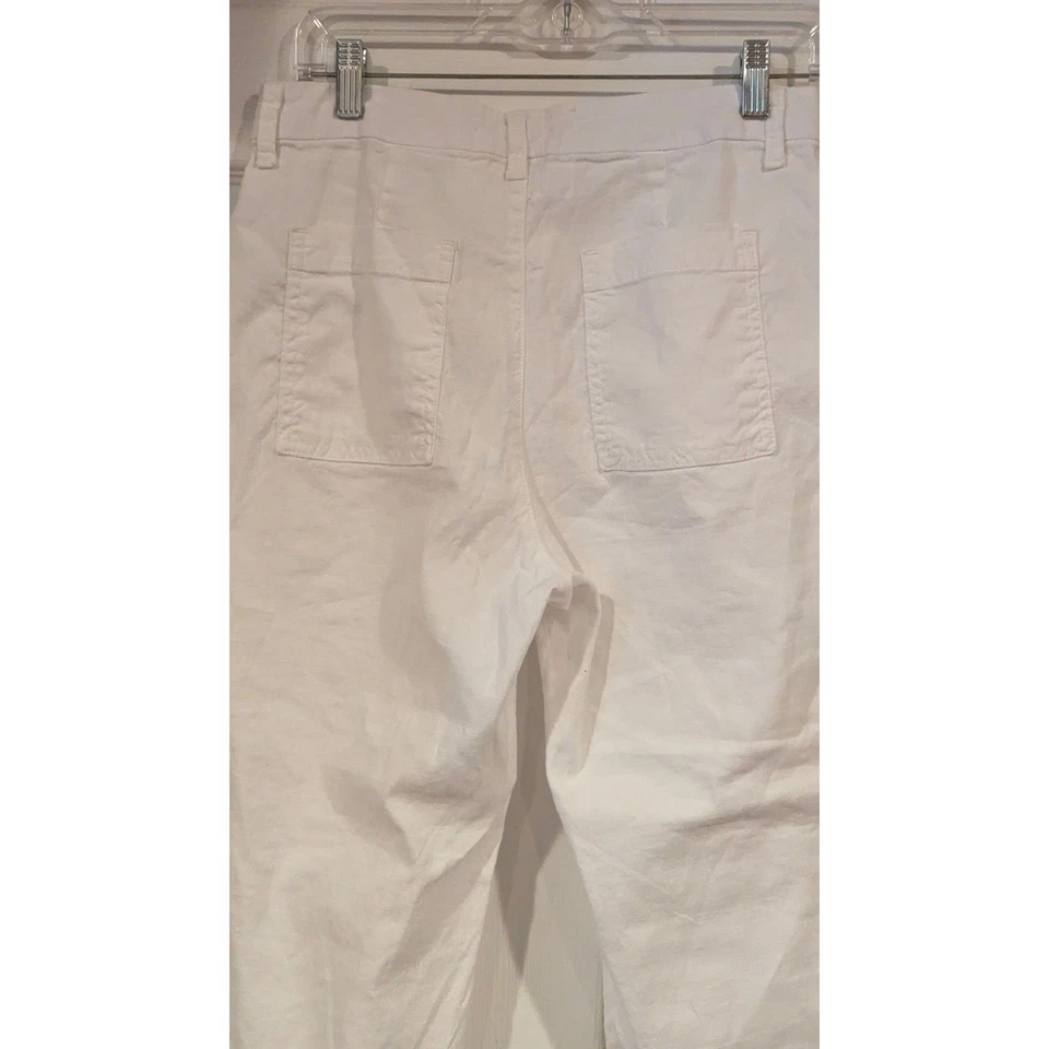 Pantalones de chándal Jameson Frank & Eileen blancos de mezcla de algodón para mujer talla 8 Foto 4 de 4