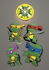 Teenage Mutant Ninja Turtles Jibbitz Crocs Charms 5 Pack NEW TMNT