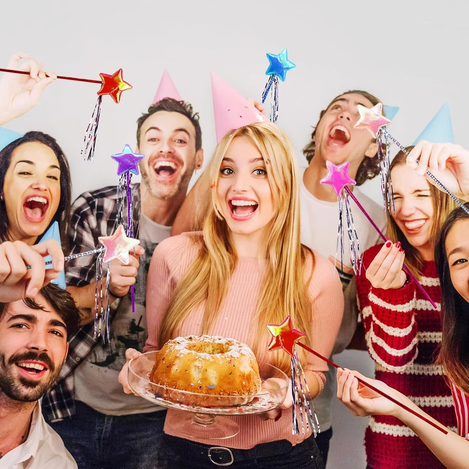 20 peças varinha de fadas estrela princesa decoração de Halloween fingir brincar aniversário P - Imagem 2 de 4