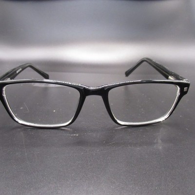 AION Black Full Rim Rectangular Eyeglass Frames 51-17-140 Unisex Adult