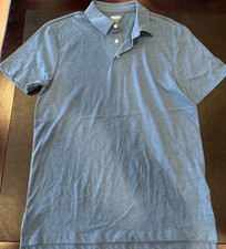 Old Navy Soft Washed Blue Men's Small Short Sleeve Polo Shirt