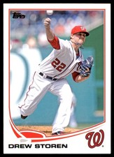 Drew Storen 2013 Topps Nationals #WAS9 Nationals MLB READ FREE SHIP AutographDen
