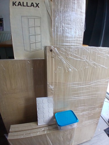 IKEA Kallax 77x147 White Oak Bookcase Storage Display Rack Shelving Unit