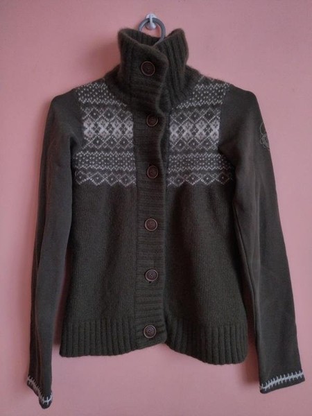 Women Napapijri Sweater Khaki Wool S