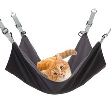 Hanging Cat Hammock Pet Hammock for Cage Adjustable Cat Bed Two Sides Comfort...