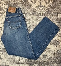 Women’s Vintage Levis 501 High Rise Straight Leg Jeans Made In USA Size 5M 24x27