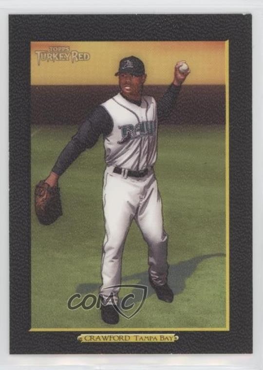 2005 Topps Turkey Red Black /142 Carl Crawford #152 0m4r