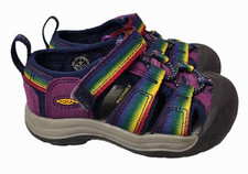 Keen Newport 2 Sandal Shoe 7 Toddler Bump Toe Waterproof Washable Purple Rainbow