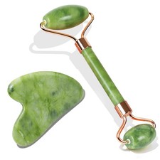 BAIMEI IcyMe Jade Face Roller Gua Sha, Facial Beauty Skin Care Tools, Self