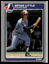 1985 Fleer #402 Bryan Little Montreal Expos