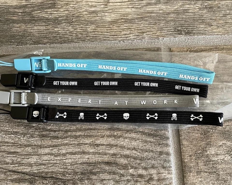 Nintendo Wii Remote Wrist Straps OEM Hands Off Get Your Own Promo 2006 - Image 2 of 2