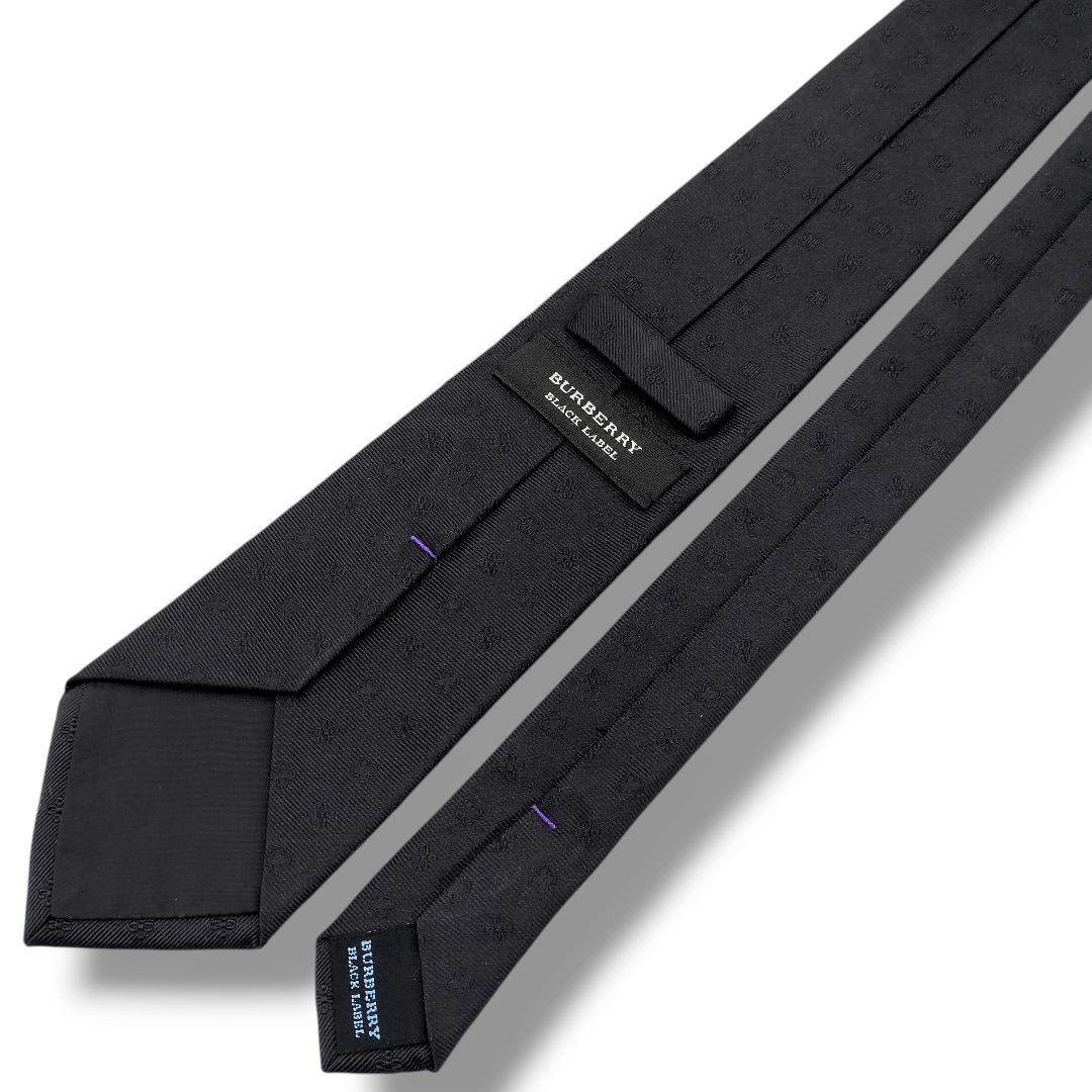 Burberry Black Label Solid Shadow Monogram Tie Fi… - image 6