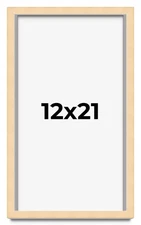 12x21 Shadow Box Frame Brown | 0.875 Inches Deep Real Wood Contemporary Shadowbo