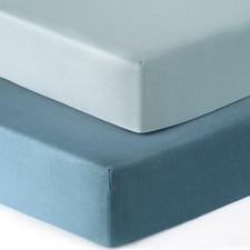 Jersey Crib Sheets for Boys and Girls, Stretchy Ultra Soft Crib Fitted Sheets...