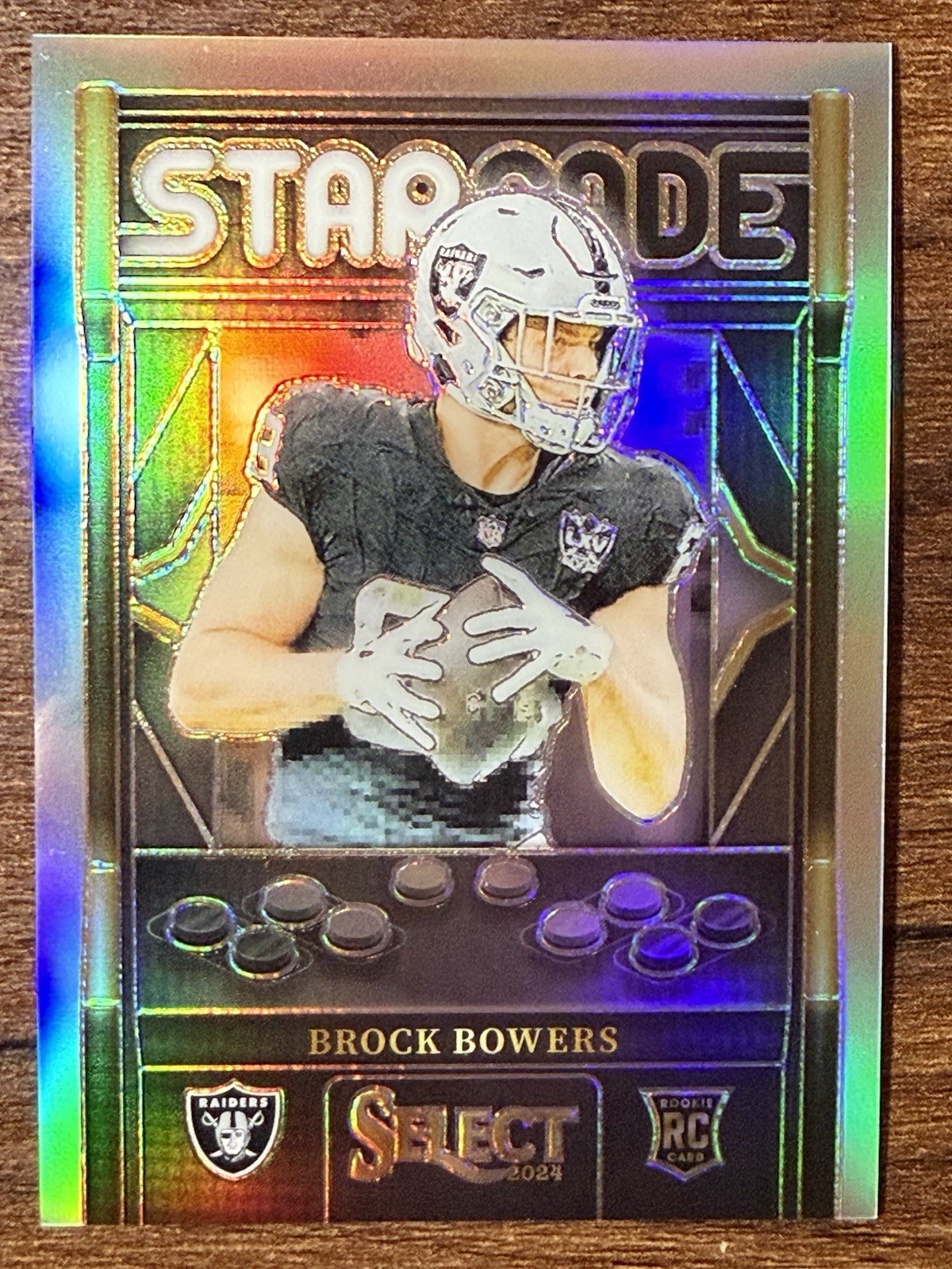 2024 Select Brock Bowers Rookie Starcade Silver Prizm Case Hit RC Raiders SP