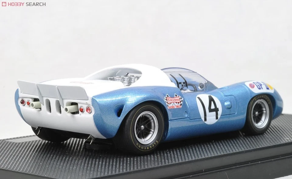 EBBRO 1/43 Lola T70 Mk.II #14 R. Clark 1967 Japan GP Blue Diecast Model Limited - Photo 3/4