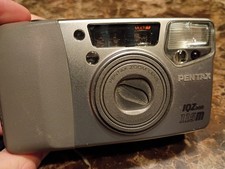 Pentax IQZoom 115M 35mm Point  Shoot Film Camera Gray