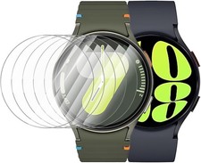 6 Pack for Samsung Galaxy Watch 7 6 5 4 44mm Screen Protector, Anti-Fog, Anti Sc