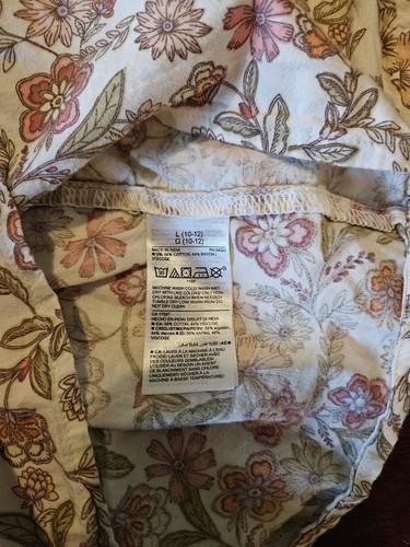 Old Navy Girls Large (10/12) Sun Dress Floral CottageCore Peasant Ruffle Maxi - Picture 7 of 11