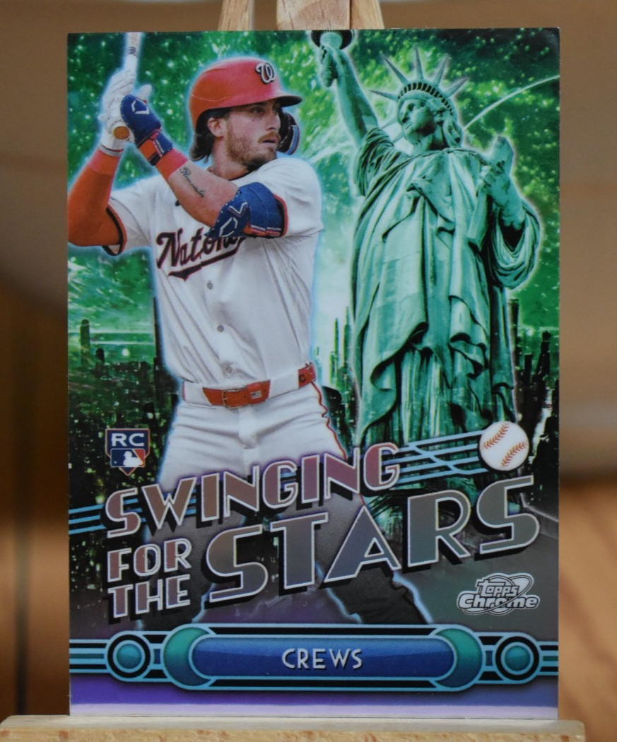Dylan Crews RC NYC SWINGING FOR THE STARS 2025 Topps Chrome Baseball ROOKIE SS-6