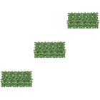 3 PCS Artificial Leaves for Decoration Decorative Faux Fence Greenery Panel