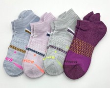 4 Pairs Bombas Women's athletic Ankle socks Cushion Size Med Everyday 4 Colors