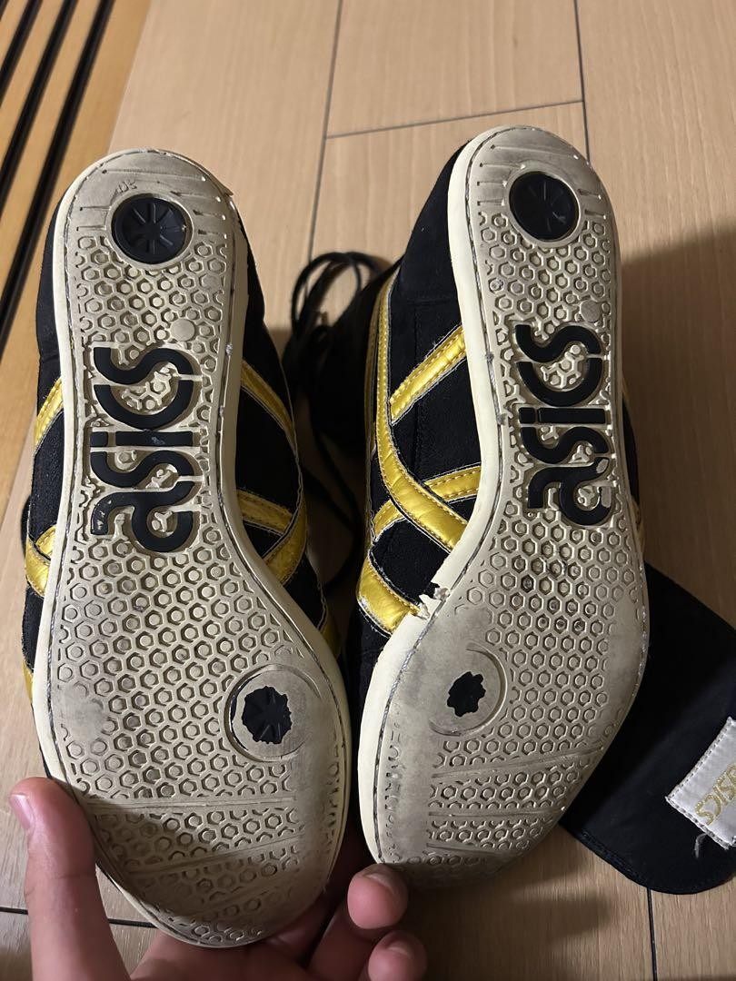 asics Og EX-EO Old model TWR900 Wrestling Boxing Shoes Black Gold