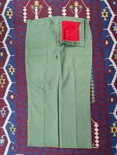 VTG OG-107 Baker Pants, 40x32, Red Fleece Lining, Fatigue Pants