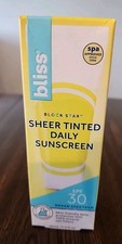 Bliss Block Star Sunscreen SPF 30 Broad Spectrum Sheer Tinted Daily - 1.4 fl oz