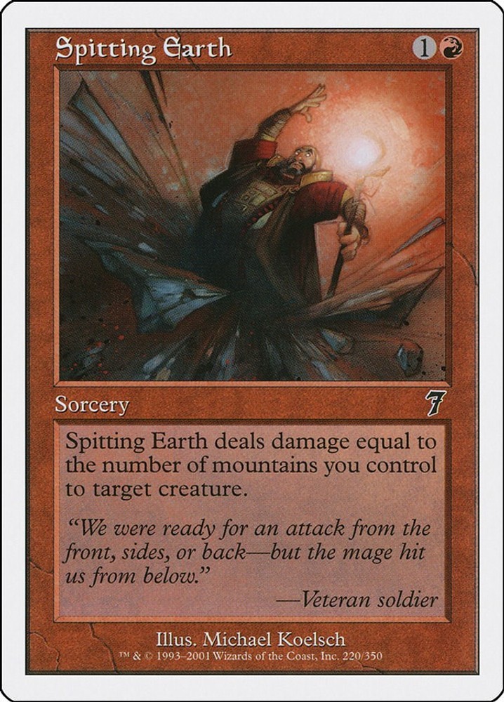 Spitting Earth #220 (LP) 7th Edition (7ED) MTG