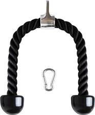 PULL DOWN ROPE BICEP ROPES CABLE ATTACHMENT HANDLE GYM MULTIGYM LAT TRICEP HOME.
