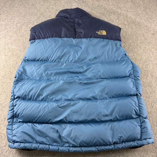 The North Face 700 Gilet Mens XL Blue Goose Down Puffer Insulated Vest Jacket - Picture 2 of 13