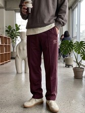 Adidas Firebird Trackpants Gr&ouml;&szlig;e S Jogginghose Burgunderrot
