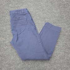 Banana Republic Sloan Navy Blue Slim Ankle Pants Size 8 Stretch Cotton Rayon