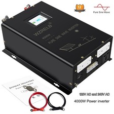 4000W Split Phase Pure Sine Wave power Inverter 24VDC 120V240V AC 2 AC Hardwire
