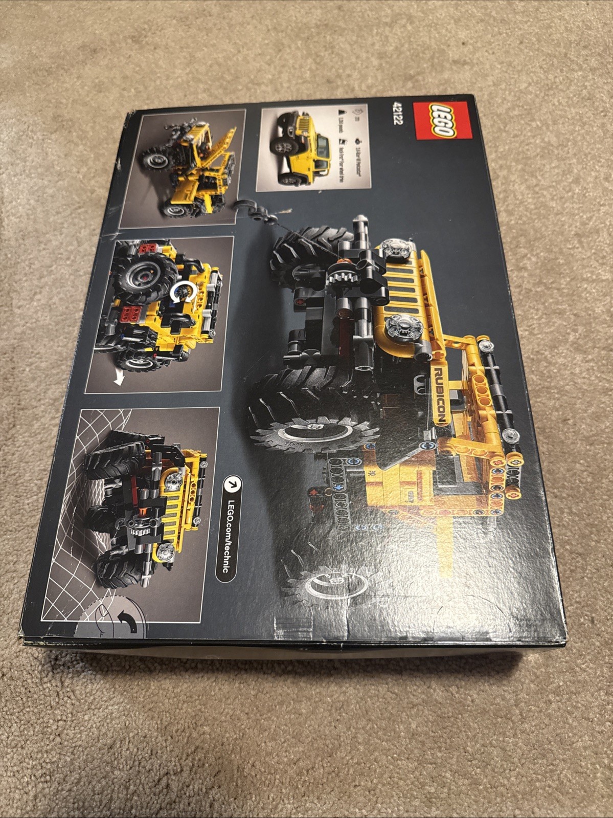 LEGO Technic Jeep Wrangler 4x4 Toy Car Model Building Kit, (42122) thumbnail 3