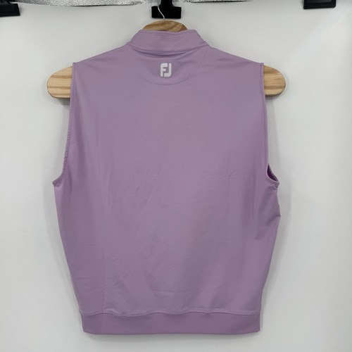 Footjoy Men’s Large Golf Performance 1/2 Zip Vest Gather Lavender 25317 Wicking - Picture 2 of 7