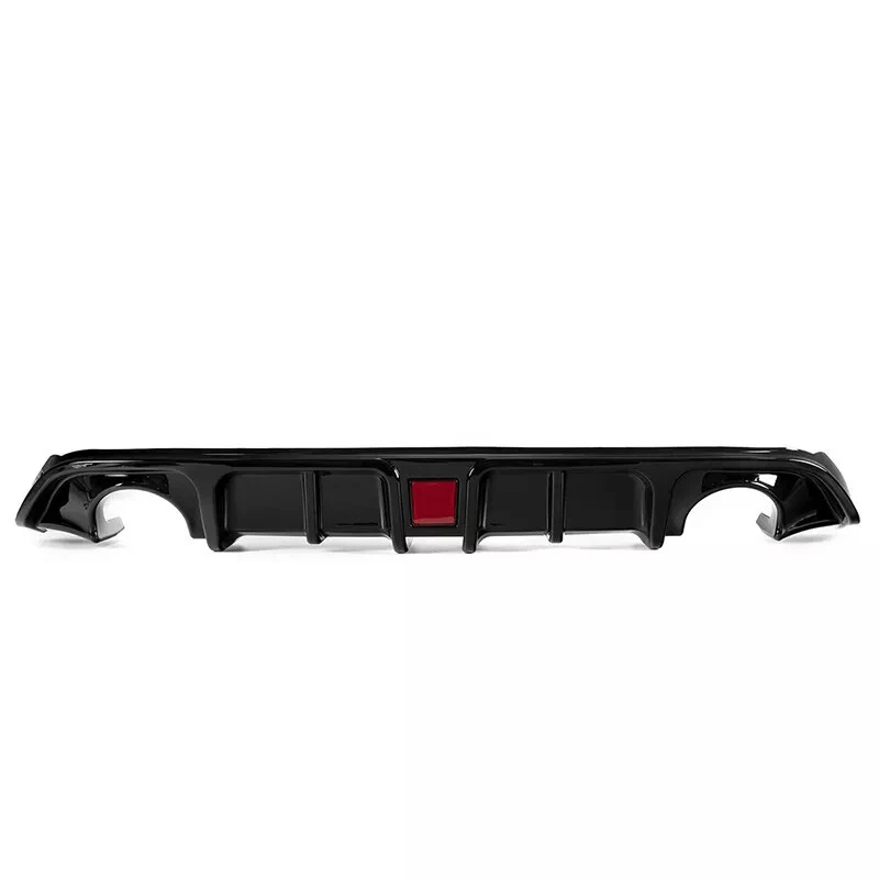 Fits 2017-2022 Infiniti Q60 Rear Diffuser Bumper W/Light Gloss Black — 第 2/4 张图片