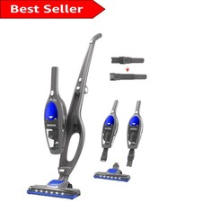 Lightweight U10 Cordless Vacuum with Turbo Brush & LED Headlight, Ideal for Pets