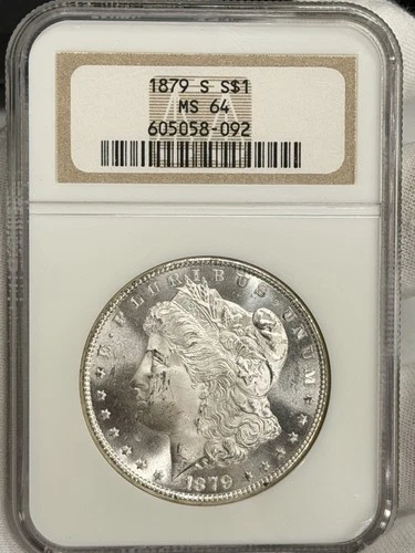 1879-S $1 Morgan Silver Dollar NGC MS64 NOT SENT TO CAC UNDERGRADED PROOF LIKE!