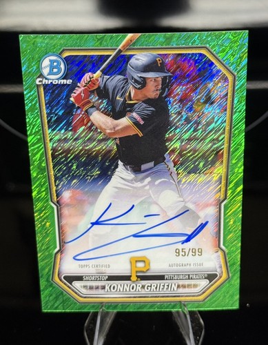 2026 Bowman Chrome Green Shimmer KONNOR GRIFFIN Rookie Auto Limited /99 Pirates