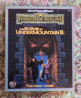 FORGOTTEN REALMS - RUINS OF UNDERMOUNTAIN II: THE DEEP LEVELS boxed set complete