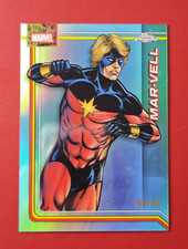 2026 Topps Chrome Marvel Mar-Vell Aqua Refractor #135 199/199 Final Print