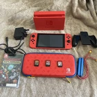 Nintendo Switch Mario Edition Red Console + 4 Games Great Condition Complete
