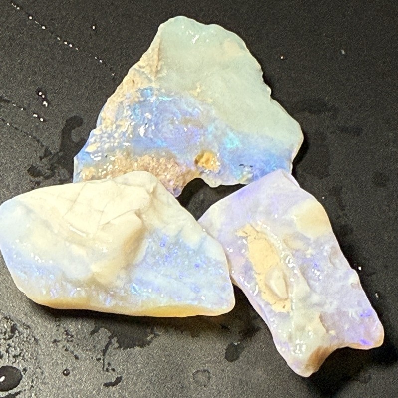 Opals Lot With Amazing Color! Large Cutters 53cts A Must See!
