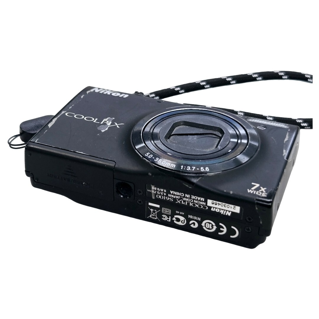 Nikon Digital Camera Coolpix S6100 Roh Bull Black S6100bk for sale