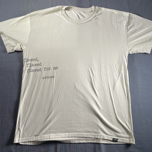 Atticus Hemd Herren Large Beige Blink 182 Mark Hoppus Tom DeLonge Punk Rock - Bild 1 von 7