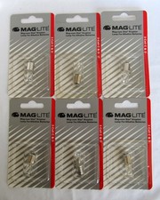 6 MAG-LITE Mag-num Star Krypton Replacement Bulbs For Maglite 3 Cell C  D NOS