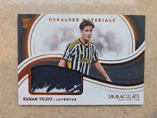 2023-24 Panini Immaculate Kenan Yildiz HERALDED MATERIALS RC #/99 SP JUVENTUS 