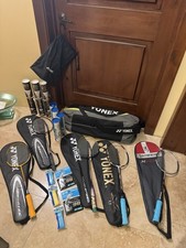 Badminton AWESOME LOT - 4 YONEX Professional Racquets  1 more, Bag, Aeroplane.